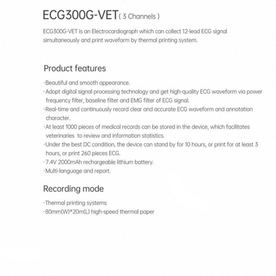 High-End Medical Veterinary Monitoring Devices Electrocardiogram Animal Oximeters Pet Pulse Surgical Equipment