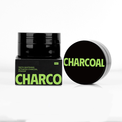Private Label Mint Flavor Activated Charcoal Toothpowder 30g Teeth Whitening Powder for Oral Cleaning Safety Feature